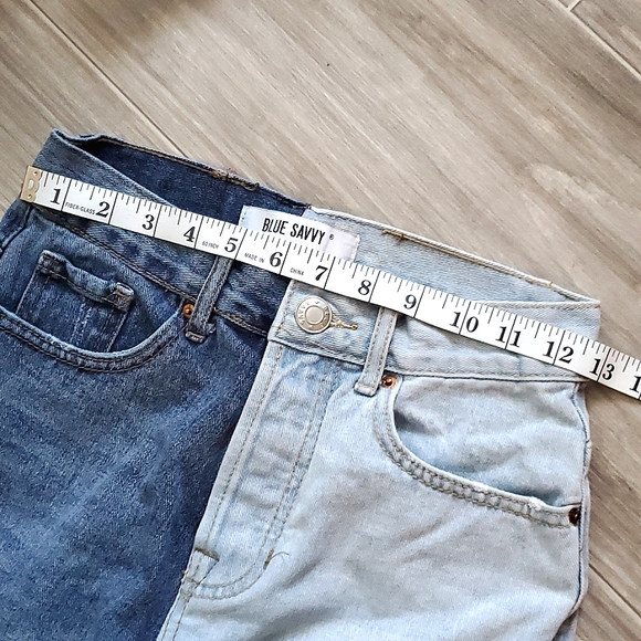 Blue Savvy Color Block Denim Jeans | Size 1 / 25 - Picture 6 of 7
